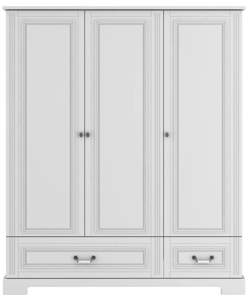 Dulap elegant Ines alb cu 3 usi H180 cm