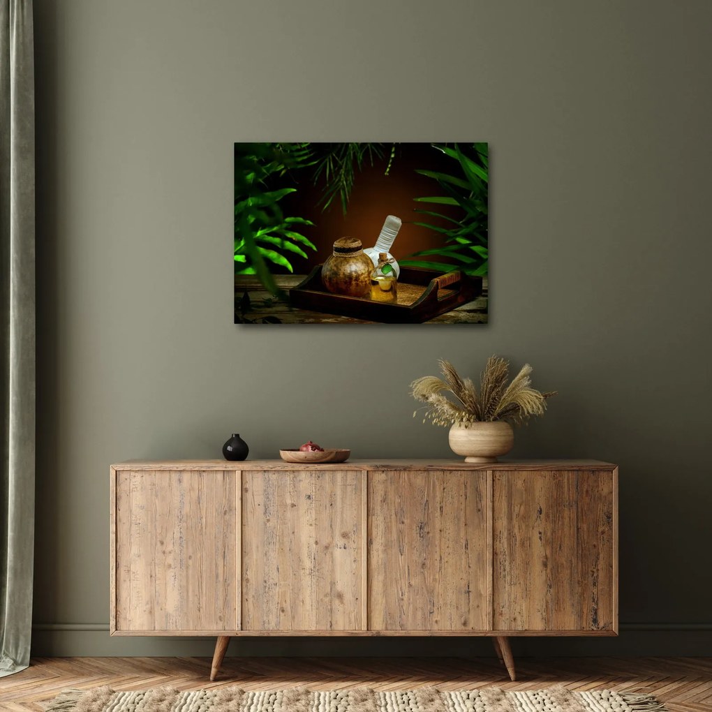 Tablou cu obiectele spa (70x50 cm)