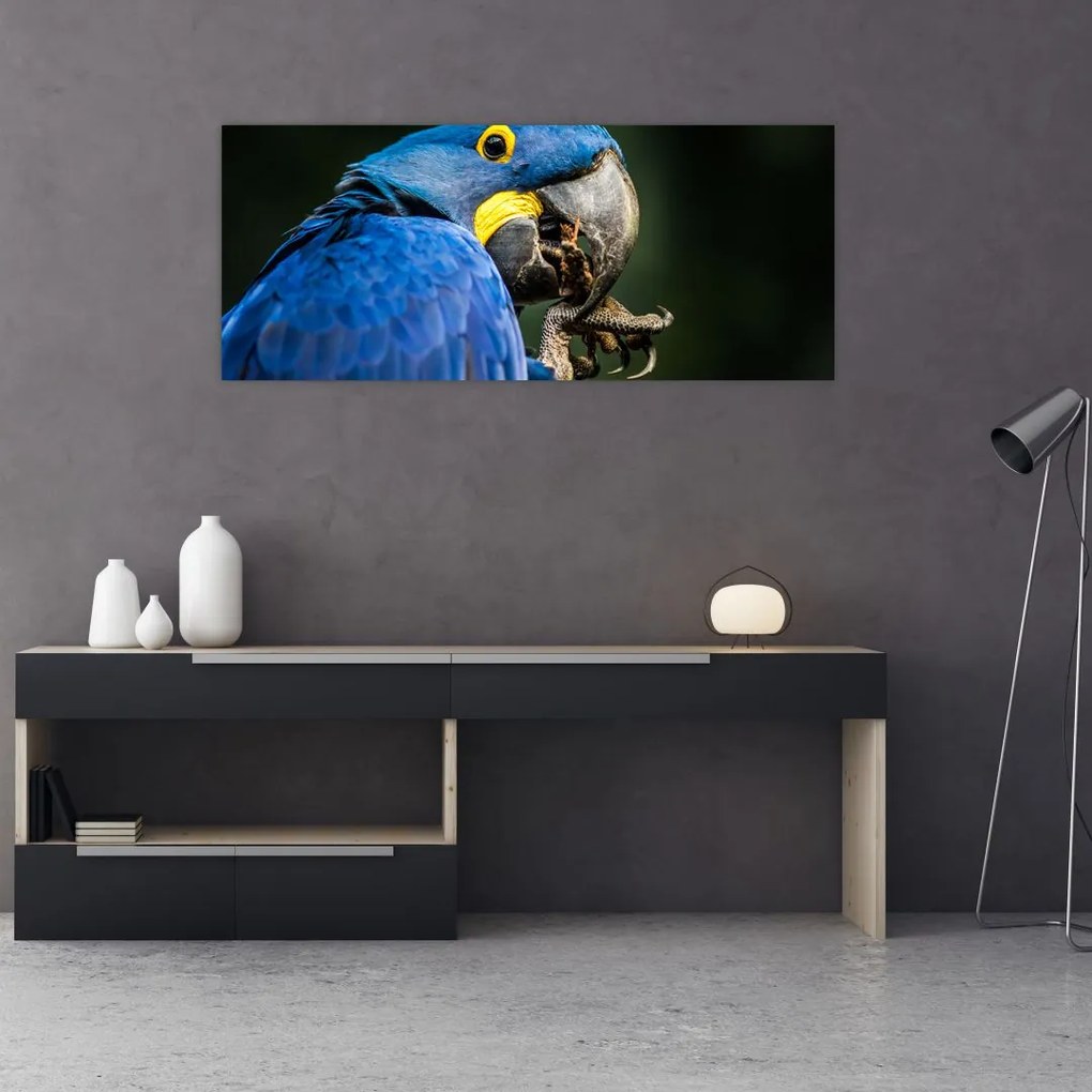 Tablou cu papagal (120x50 cm)