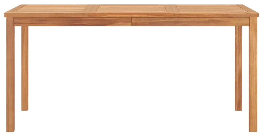 315620 vidaXL Masă de grădină, 160 x 80 x 77 cm, lemn masiv de tec