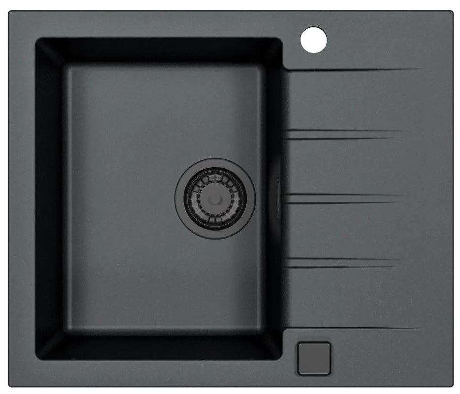 Chiuvetă de bucătărie ALVEUS 1148158 CADIT 59x50 cm negru