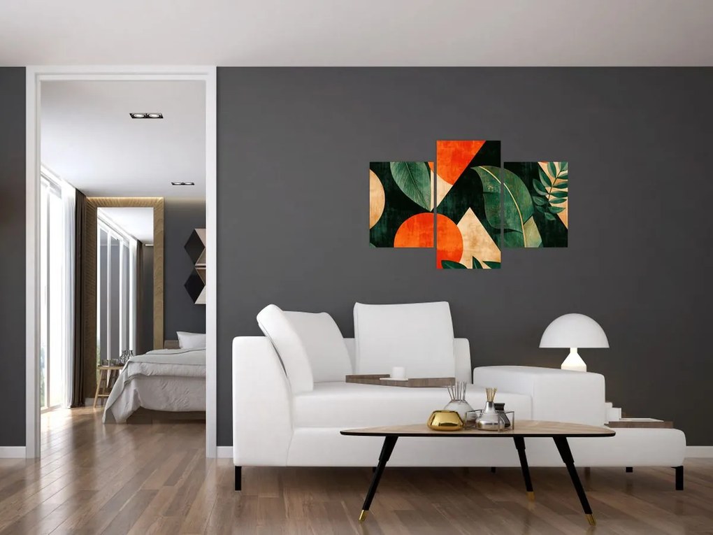 Tablou - Motive naturale geometrice II. (90x60 cm)
