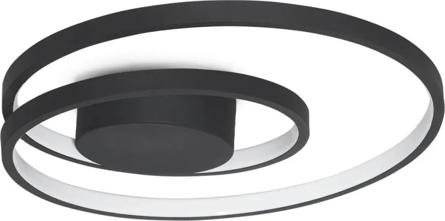 Plafoniera LED design circular OZ PL D040 ON-OFF NERO 3000K
