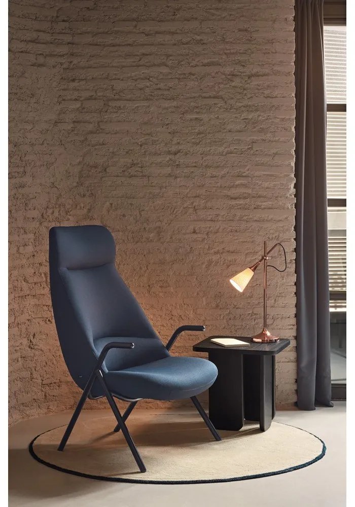 Fotoliu Teulat Dins, înălțime 114 cm, albastru închis