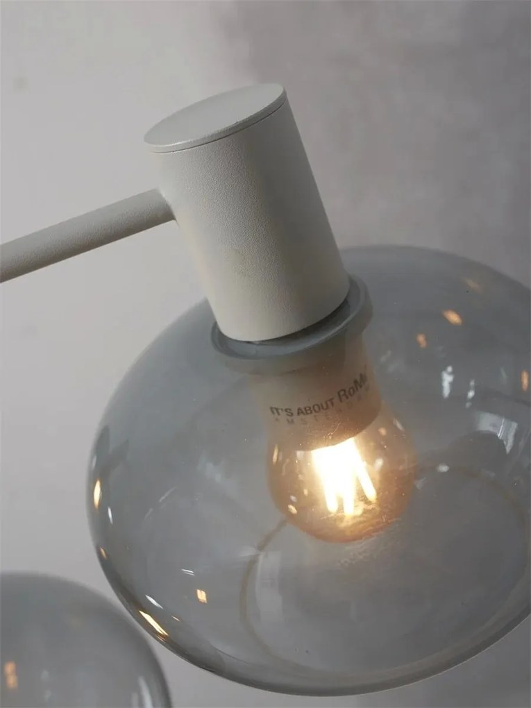 Lustra suspendata design decorativ Bologna 4L gradient/gri