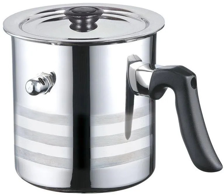 RESIGILAT - Oala inox cu capac 2.5 L pentru fiert lapte, perete dublu Blaumann BL 3513
