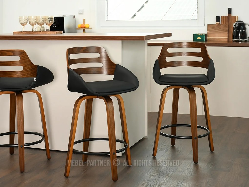 Scaun Theo H (nuc închis + negru). 1110750