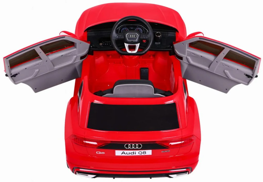 Masinuta Electrica cu acumulator pentru copii NOVOKIDS™ Audi Q8 Lift , Roti din Cauciuc EVA, 3-8 ani , Usi cu deschidere , Baterie12V, 2 Viteze,