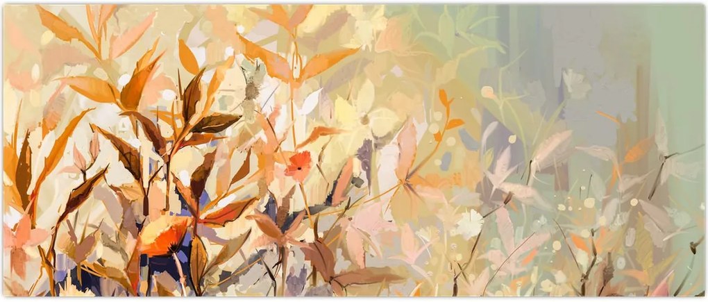 Tablou - Plante pictate (120x50 cm)