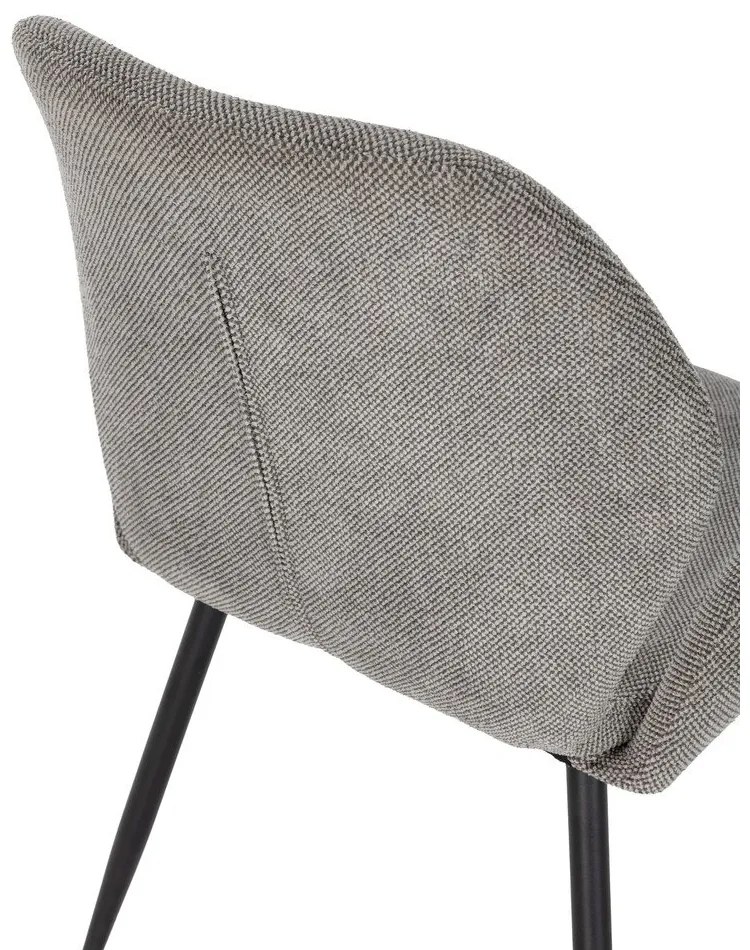 Set de scaune de sufragerie gri 2 buc. tapițat Ansu – Marckeric
