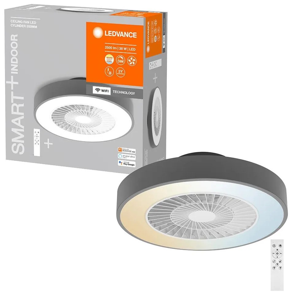 Plafonieră LED dimabilă cu ventilator Ledvance SMART+ LED/38W/230V Wi-Fi + telecomandă