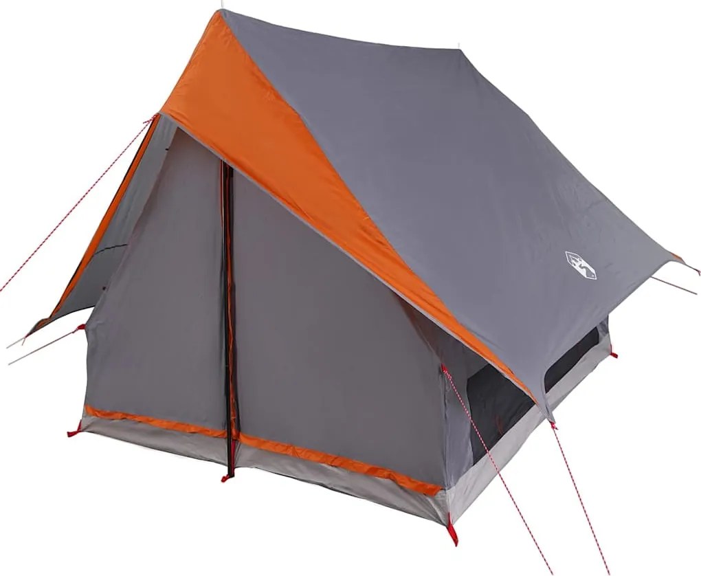 vidaXL Cort de Familie Gri și Portocalie 315 x 286 x 200 cm