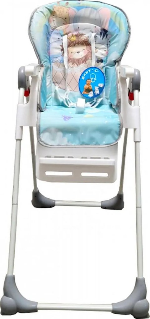 Scaun de masa pentru copii si bebe Baby Care™ CC reglabil in 3 trepte, Pliabil, Centura de siguranta, Sezut comfortabil, Masuta detasabila, Pozitie
