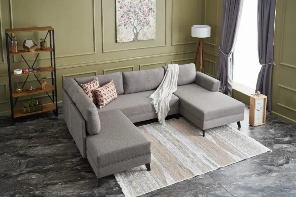Coltar Living Eris, Gri, Poliester