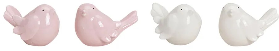 Pasare ceramica BIRDAMIC 9 cm - mai multe variante Culoare: Roz