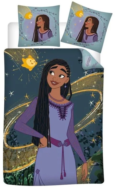 Disney Dorința Serenity set lenjerie 140×200cm, 65×65 cm