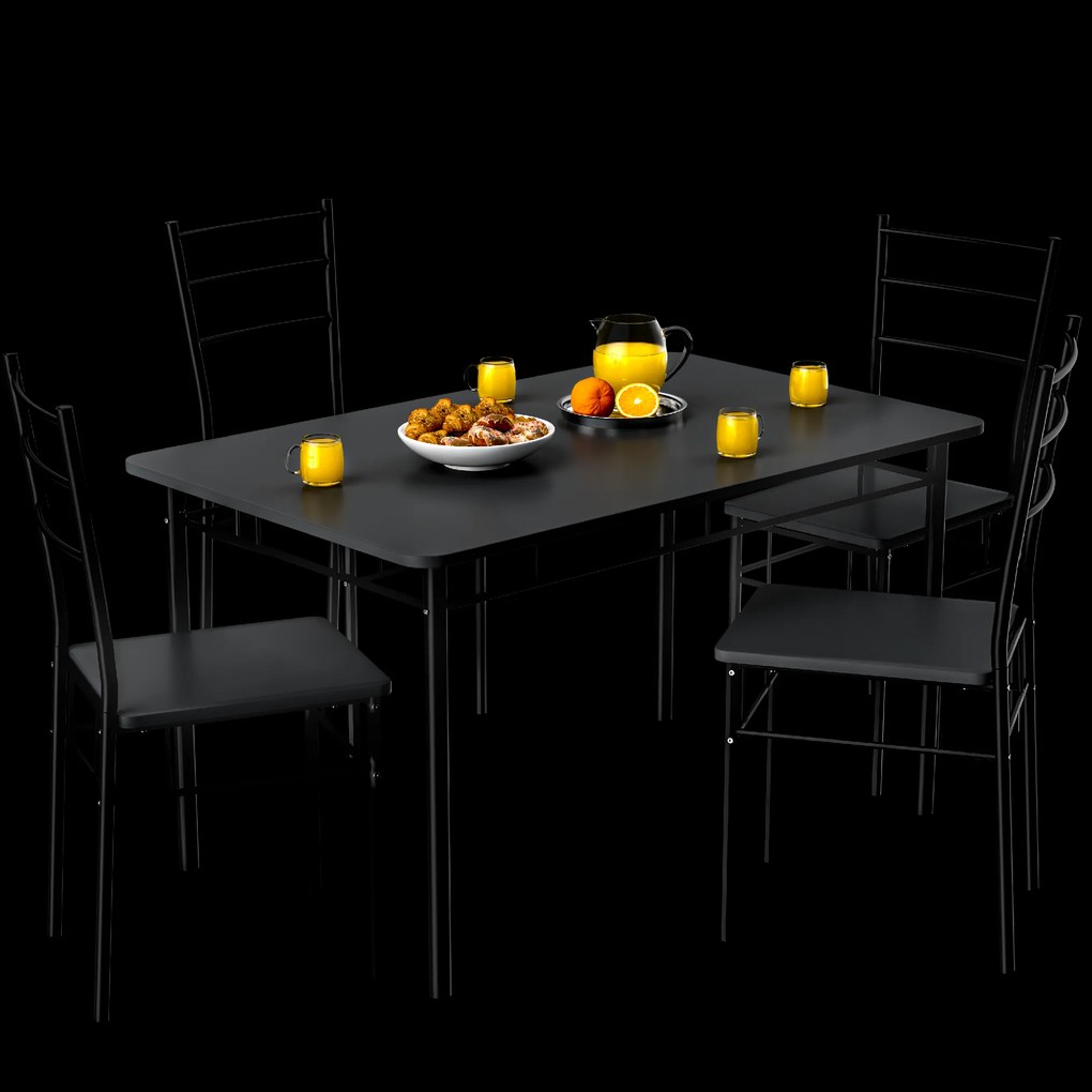 Deuba Set de sufragerie Leo - antracit