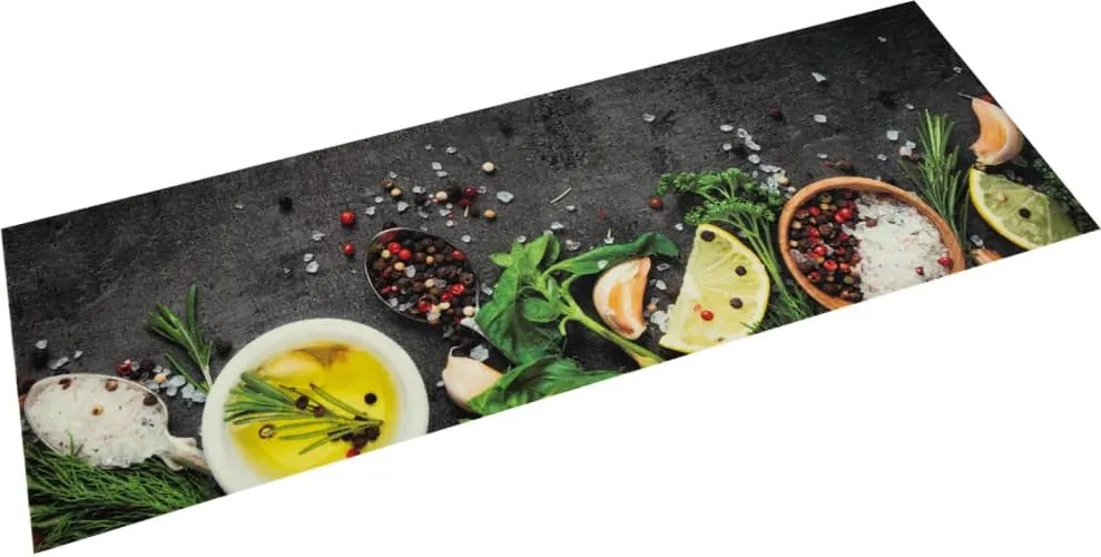 vidaXL Covor de bucătărie lavabil Spices, 60x180cm, catifea
