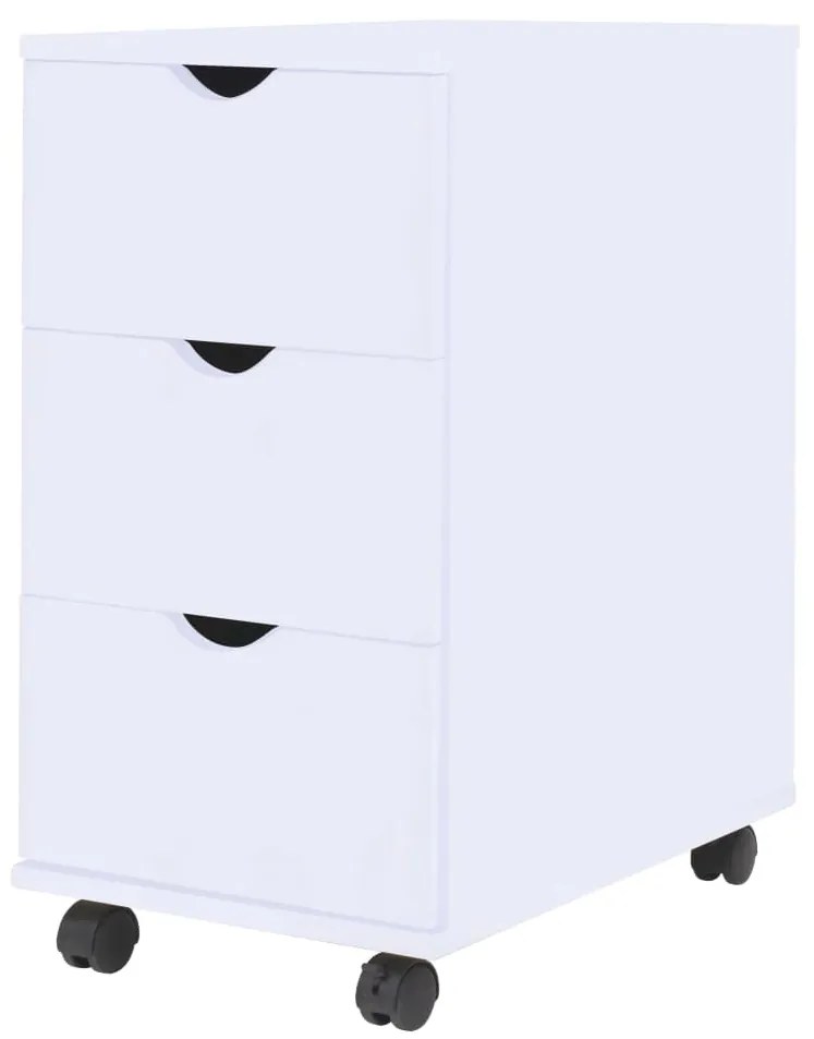 245727 vidaXL Dulap cu sertare, 33 x 45 x 60 cm, alb