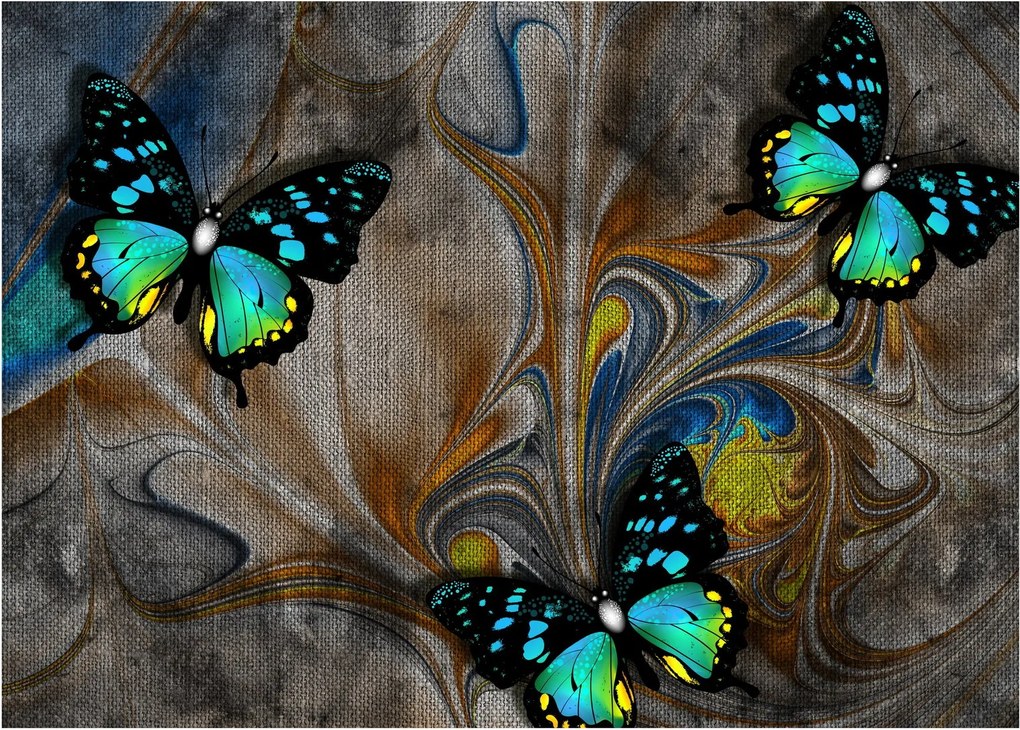 Tablou - Fluturi strălucitori în imagine (70x50 cm)
