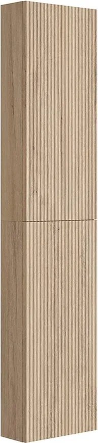 Dulap coloana mare Gala Canaletto suspendat lemn bej mat 2 usi batante 35 cm