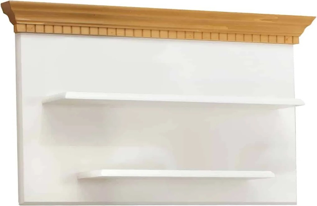 Set lemn masiv natur Living Margaret Model B Alb/