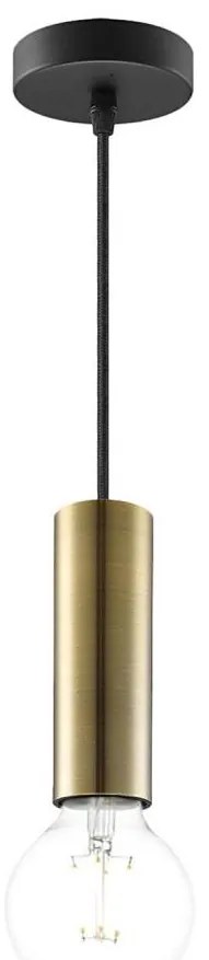 Lustră pe cablu SAGA 1xE27/40W/230V alamă