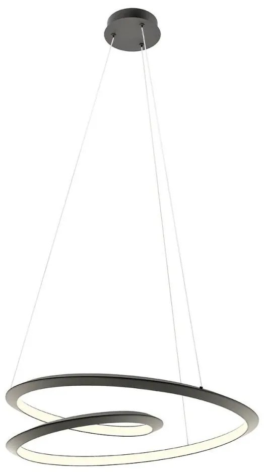 Redo 01-3378 - Lustră LED dimmabilă pe cablu STORM LED/60W/230V, neagră