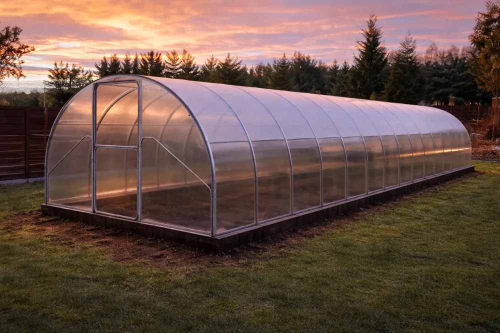 GAUDI 3.14x10— Seră Modulara din otel si policarbonat, Lățime 3,14m, lungime 10m (31,4 m²),