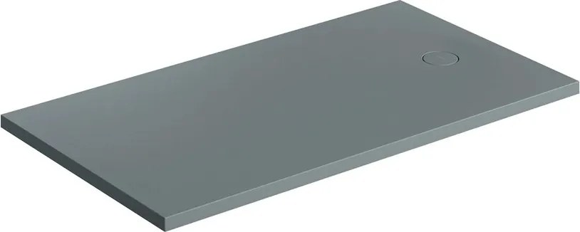 Cadita de dus compozit Omnires AquaRock M+ dreptunghiulara gri cenusiu mat 90x140 cm