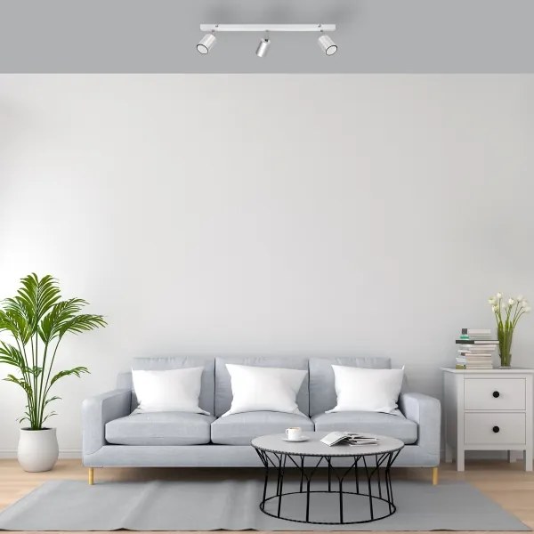 Spot LED TUNE 3xGU10/4,8W/230V crom mat/alb