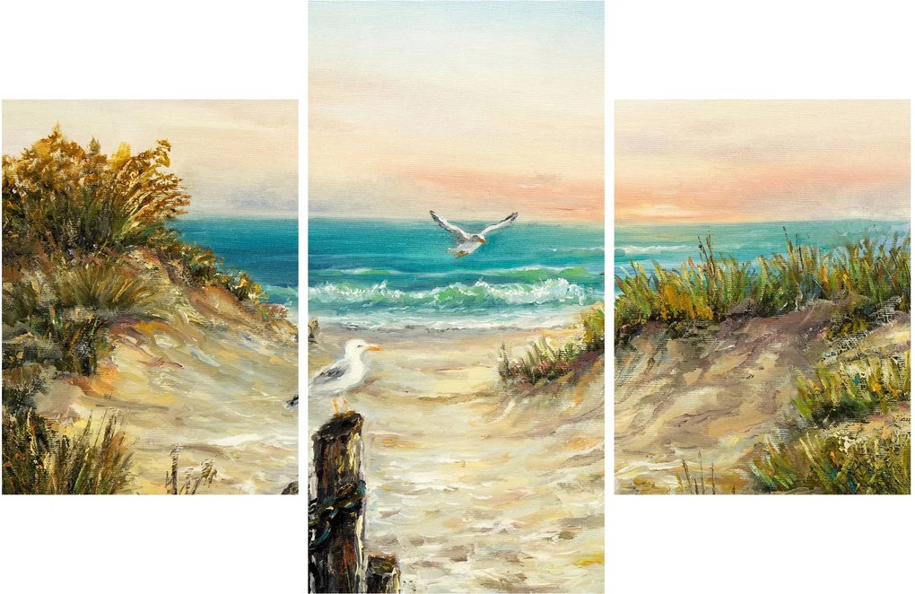 Tablou - Plaja cu nisip (90x60 cm)