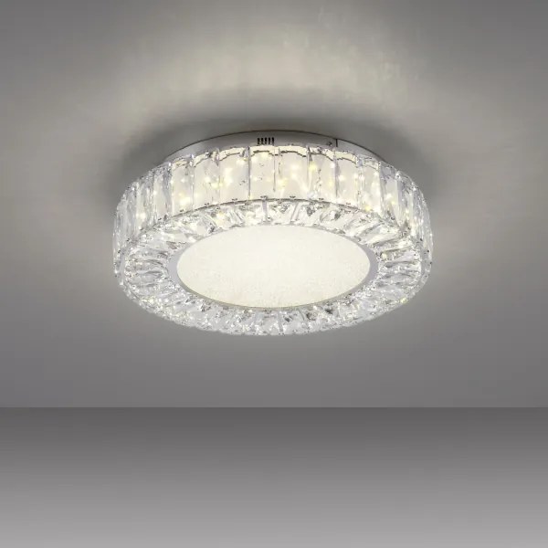 JUST LIGHT. 15221-17 - Plafonieră LED KULUNKA LED/32W/230V crom