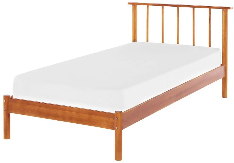 Pat 90x200 cm Barbar (lemn deschis) (cu lamele). 1035518