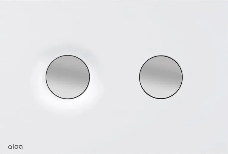 Clapeta de actionare alb/crom mat Alca Dot Dot