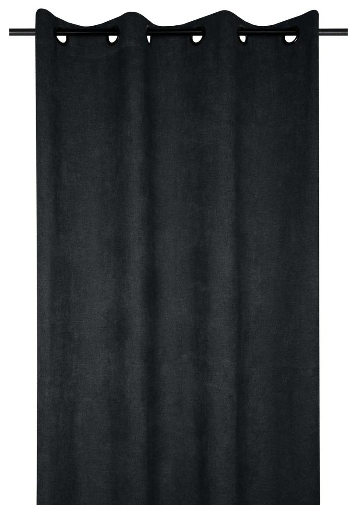 Draperie texturata Grammont Carbon 140x260 cm