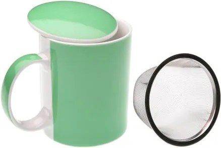 Cană cu sită Versa Green Tea Mug, verde