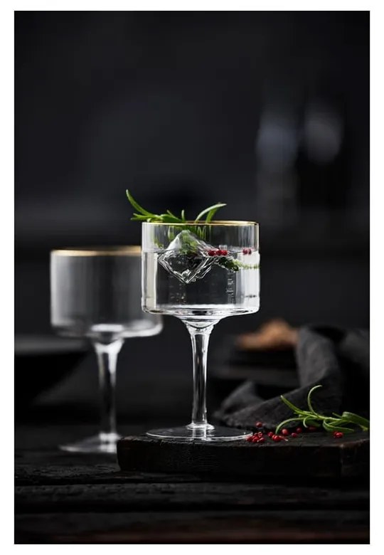 Set 4 pahare pentru gin & tonic Lyngby Glas Palermo, 320 ml