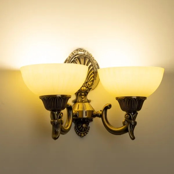 Lampă de perete Brilagi CLASSIC 2xE27/60W/230V alamă