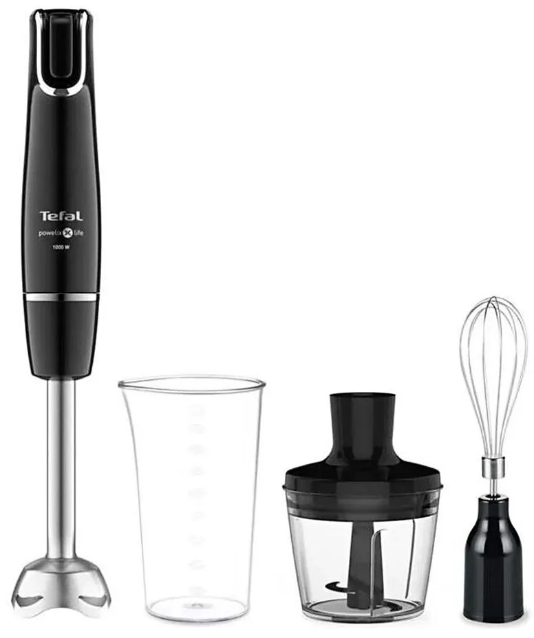 Mixer vertical Tefal INFINY FORCE V2 3 în 1 1000W/230V negru/oțel inoxidabil