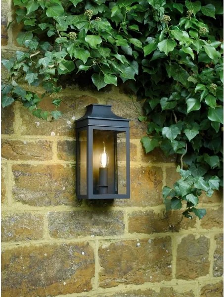 Där Lighting VAP5222 - Aplică de exterior VAPOUR 1xE14/60W/230V IP44, neagră