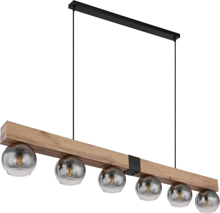 Globo 15656-6H - Candelabru suspendat pe cablu MOITAS 6xE27/40W/230V
