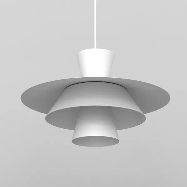 Lustră cu cablu PLATO 1xE27/15W/230V, albă