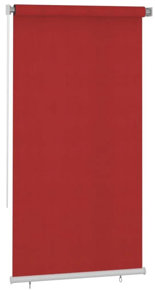 Jaluzea tip rulou de exterior, rosu, 120x230 cm, HDPE 120 x 230 cm