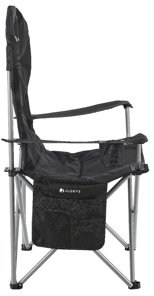 Juskys Scaun de camping Lido - negru