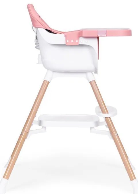 Scaun înalt pentru copii 2 în 1 roz