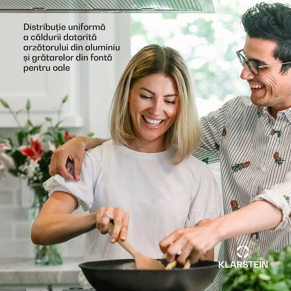 Klarstein Alchemist, plită pe gaz, 1 arzător wok, sticlă ceramică