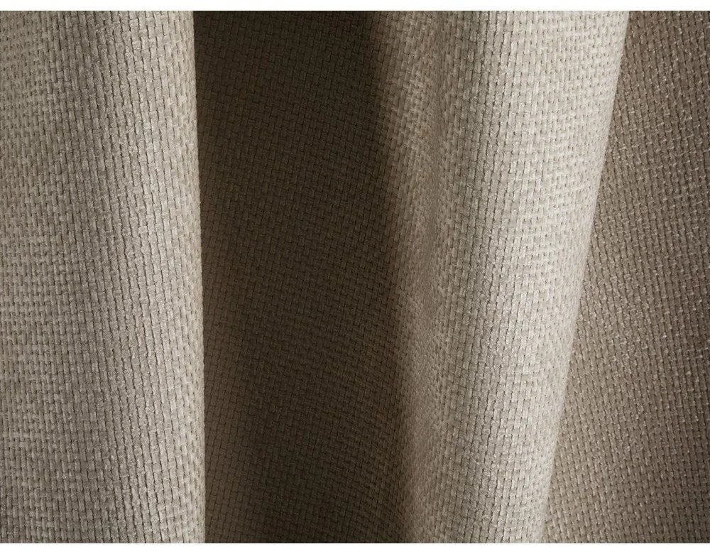 Colțar maro deschis cu tapițerie din chenille (cu colț pe partea stângă/în formă de "U") Treno – Cosmopolitan Design