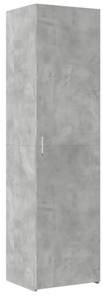 3281416 vidaXL Dulap înalt, gri beton, 50x42,5x185 cm, lemn prelucrat