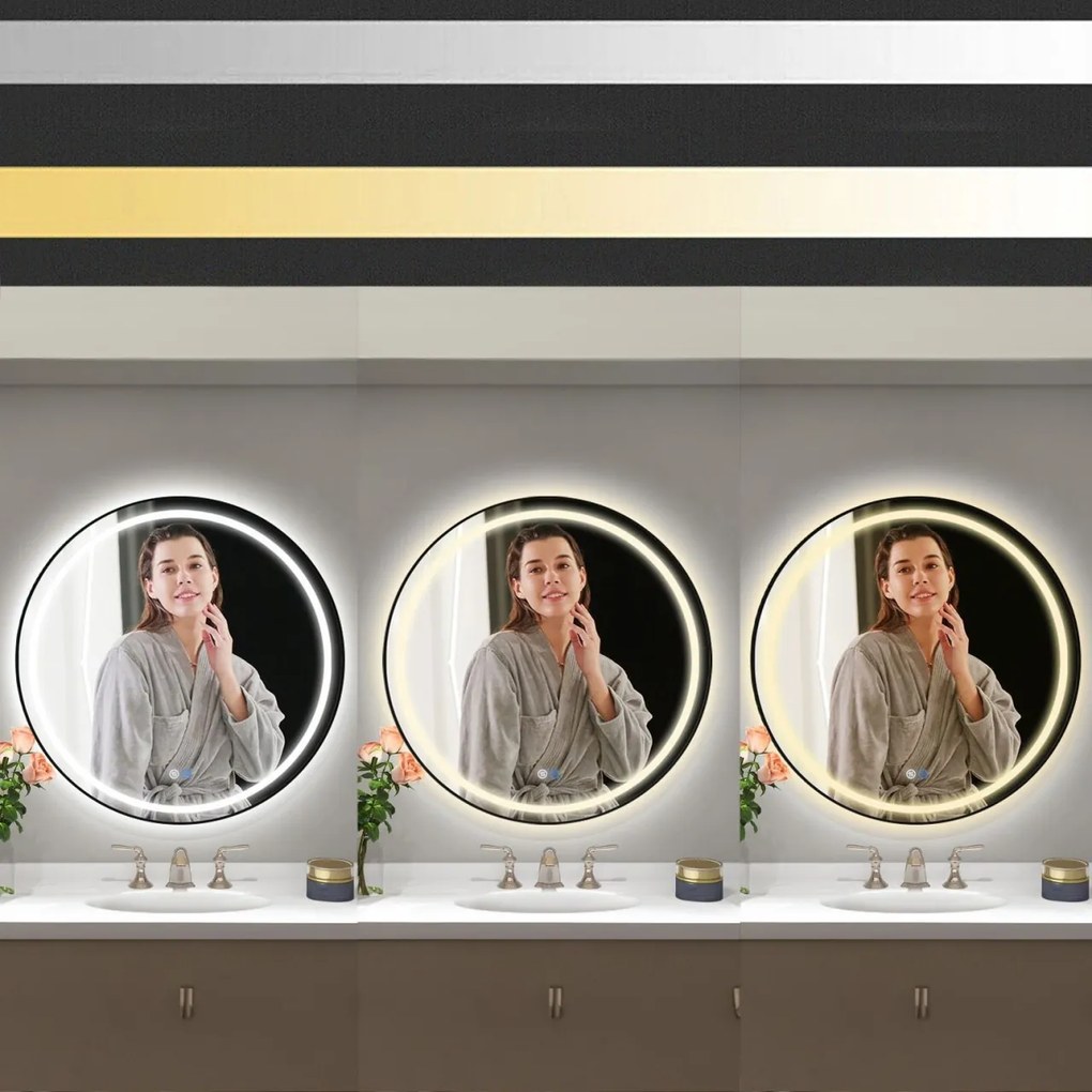 Oglinda LED 60 cm MMJ neagra